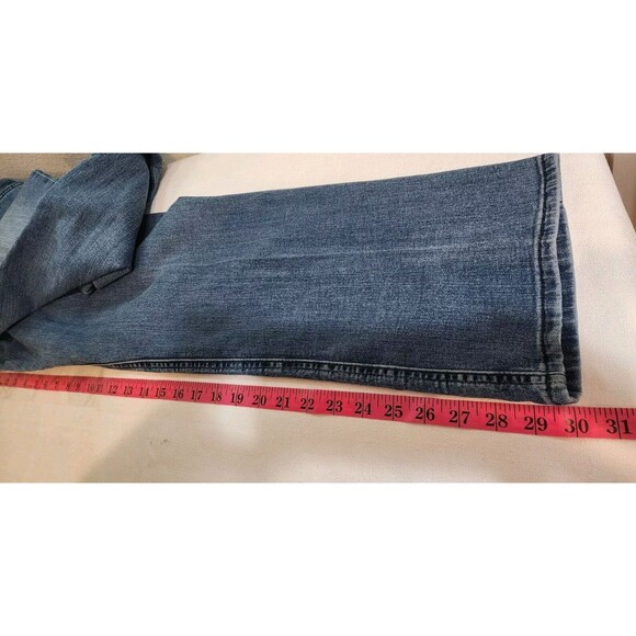 LEE RIDERS WOMENS 18 M BLUE JEANS STRETCHY WHISKER WASH ESSENTIAL BASIC EVERYDAY - Picture 15 of 15